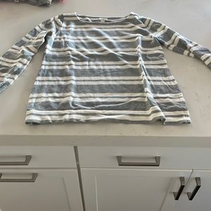 J.Crew women’s sweater, medium, gray and white